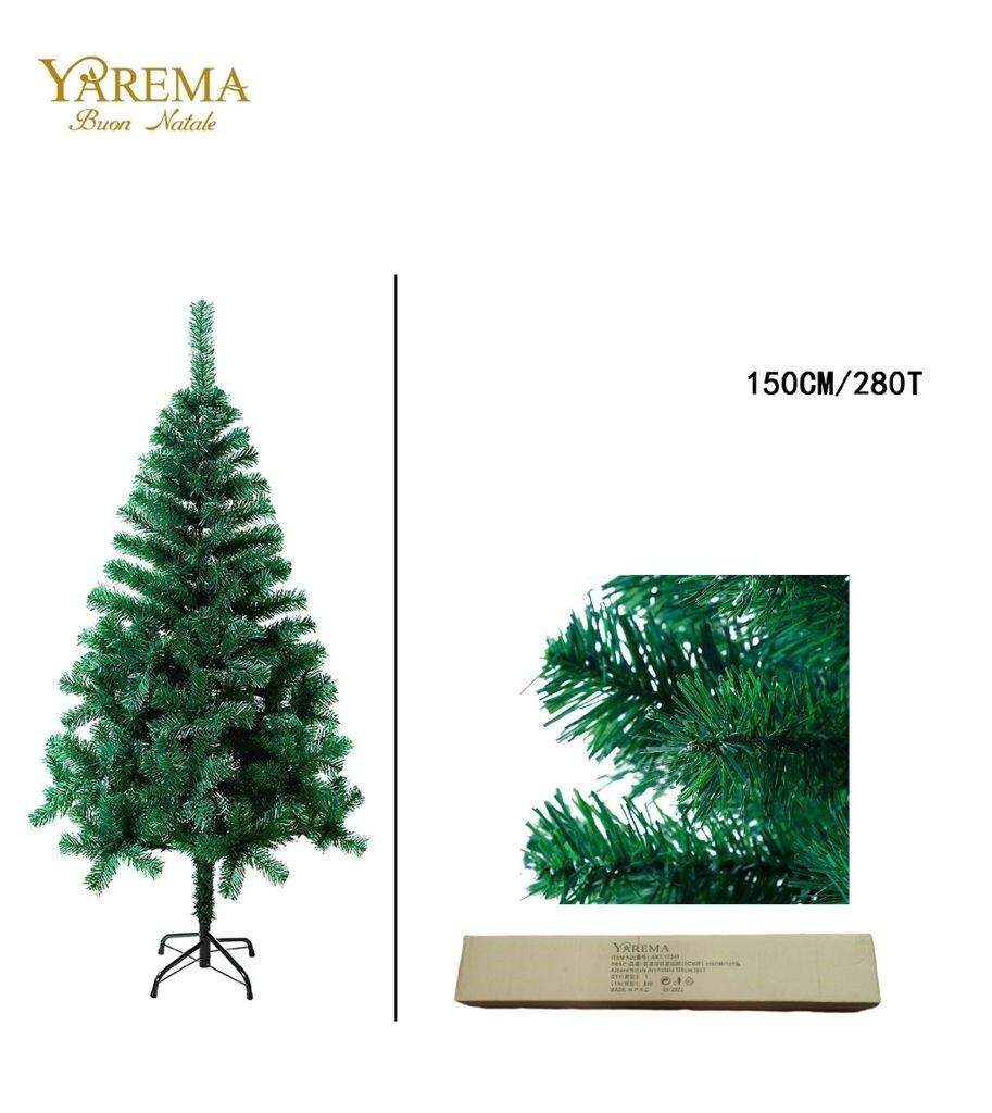 Albero Di Natale Abete Artificiale Altezza 150cm Albero Verde bal