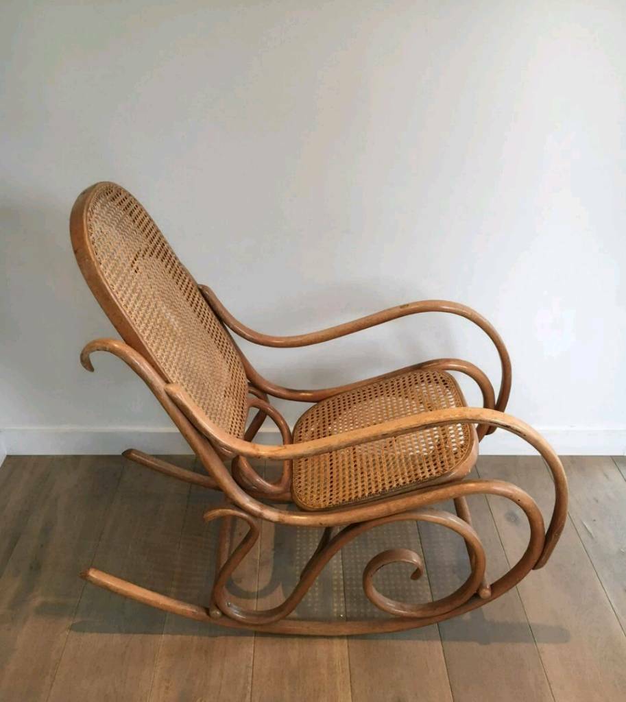 style 1970s bentwood cane rocking chair in Bangor, County Down