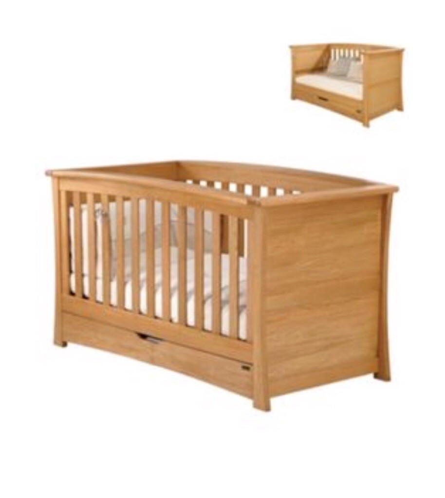 Mamas and Papas Ocean Cot Bed in Golden Oak in Oldham, Manchester