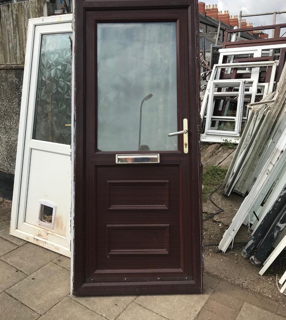 Used brown upvc door in Newport Gumtree