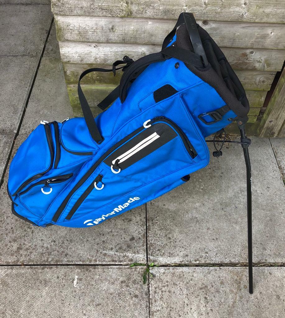 Taylormade Flextech Lightweight Carry Golf Bag Blue in Llanelli