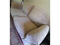 Large 2 seater sofa with spare cover