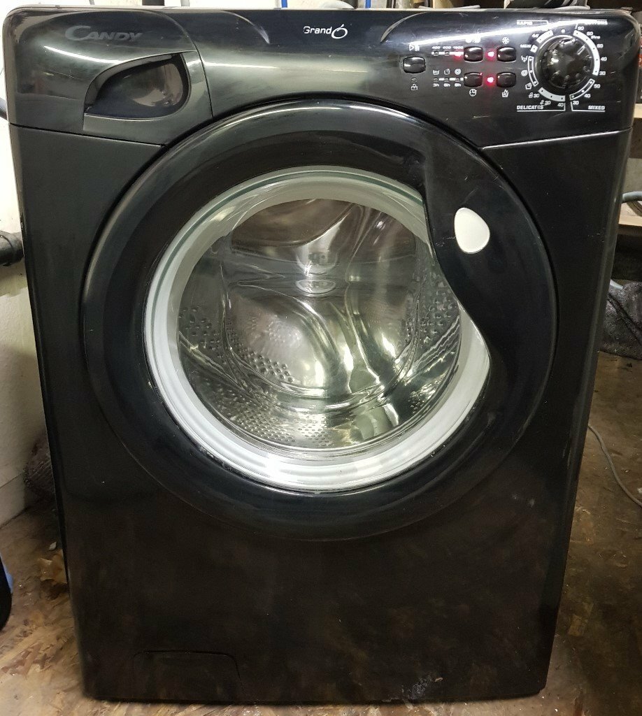 CANDY 6KG WASHING MACHINE FAST 1600 SPIN BLACK GREAT CONDITION