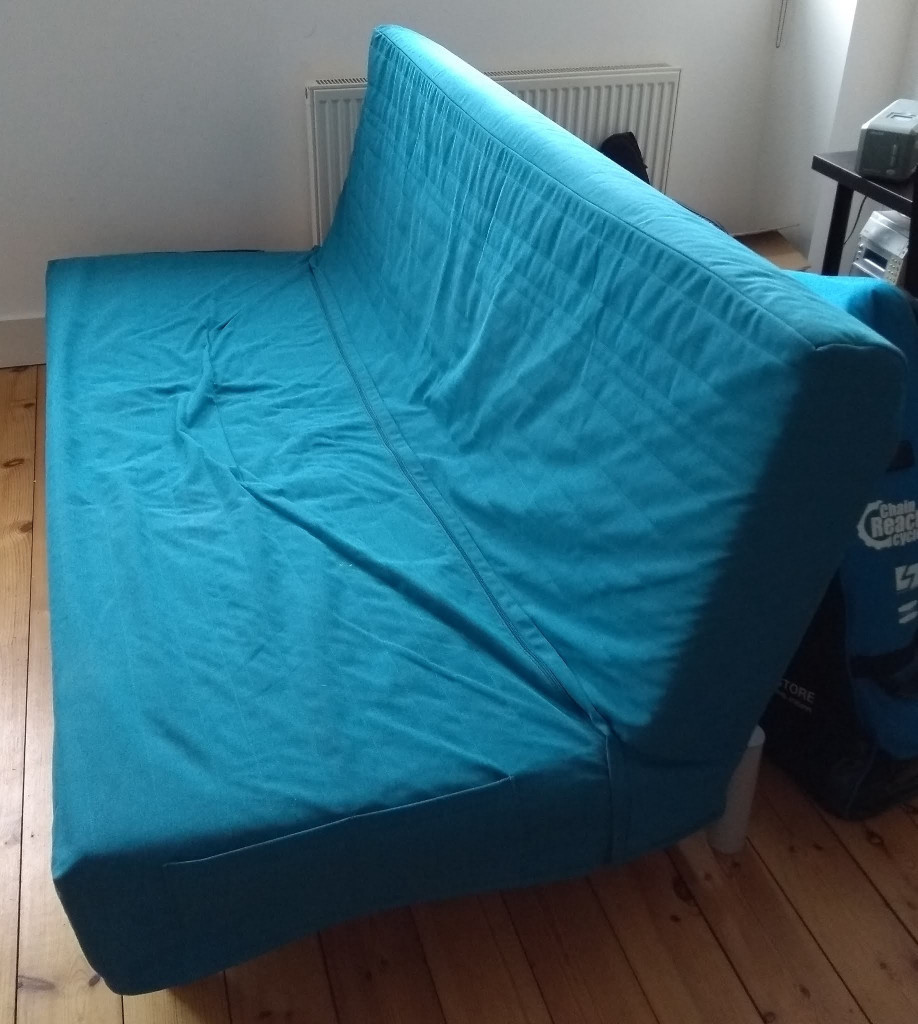 IKEA sofa bed with interchangeable and washable cover in Norwich
