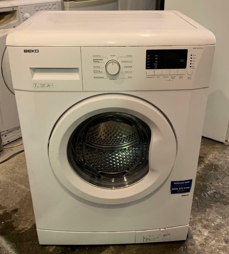 7KG BEKO WM74135W A++ WASHING MACHINE WITH WARRANTY in East Ham