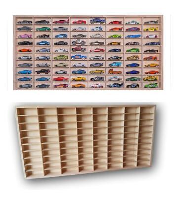 Display For Hot Wheels Diecast Car Matchbox 1/64 Wooden Unit Shelf Toy Storage