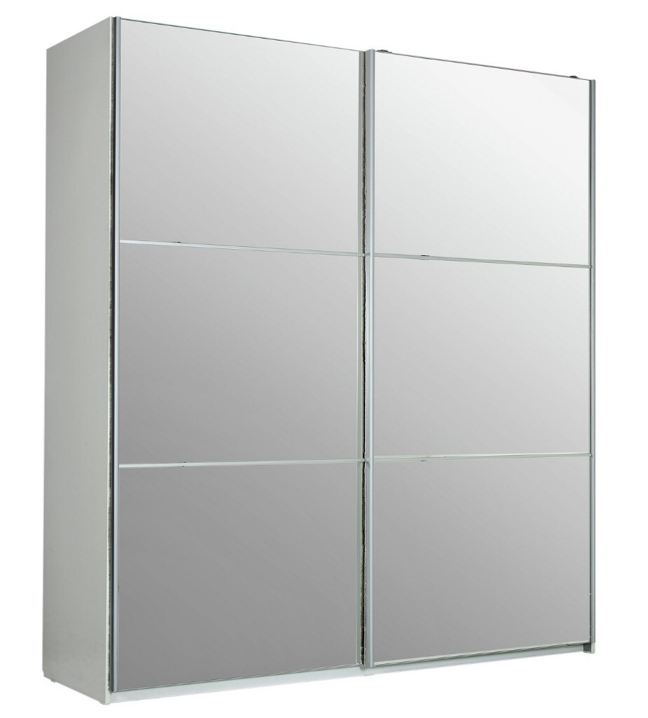 EX DISPLAY Argos Home Holsted Mirrored Large Sliding Wardrobe in