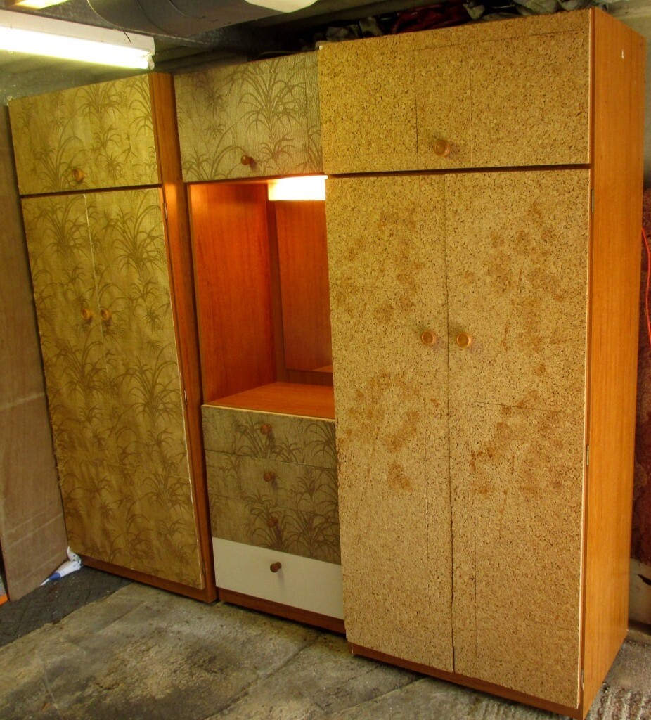 Set Of 3 Units 2 Wardrobes 1 Dresser Decorated For Childrens