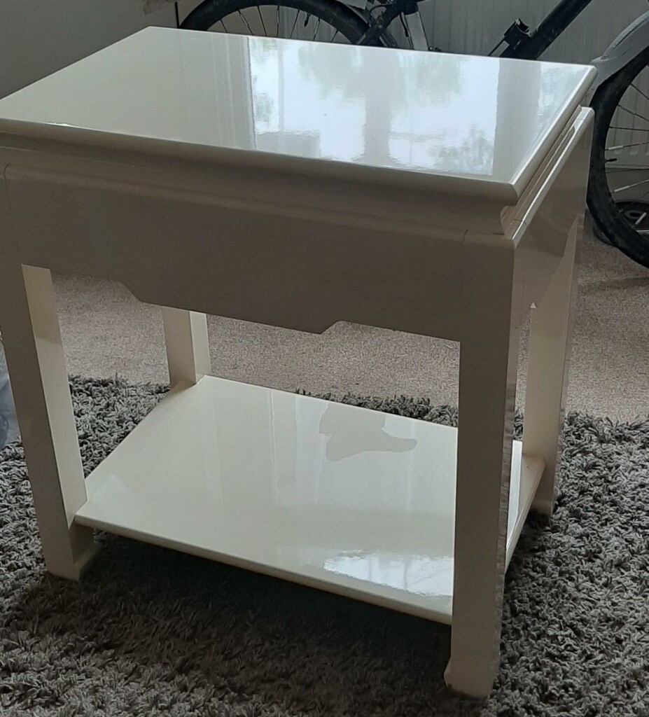 Pair white side tables in Maidstone, Kent Gumtree