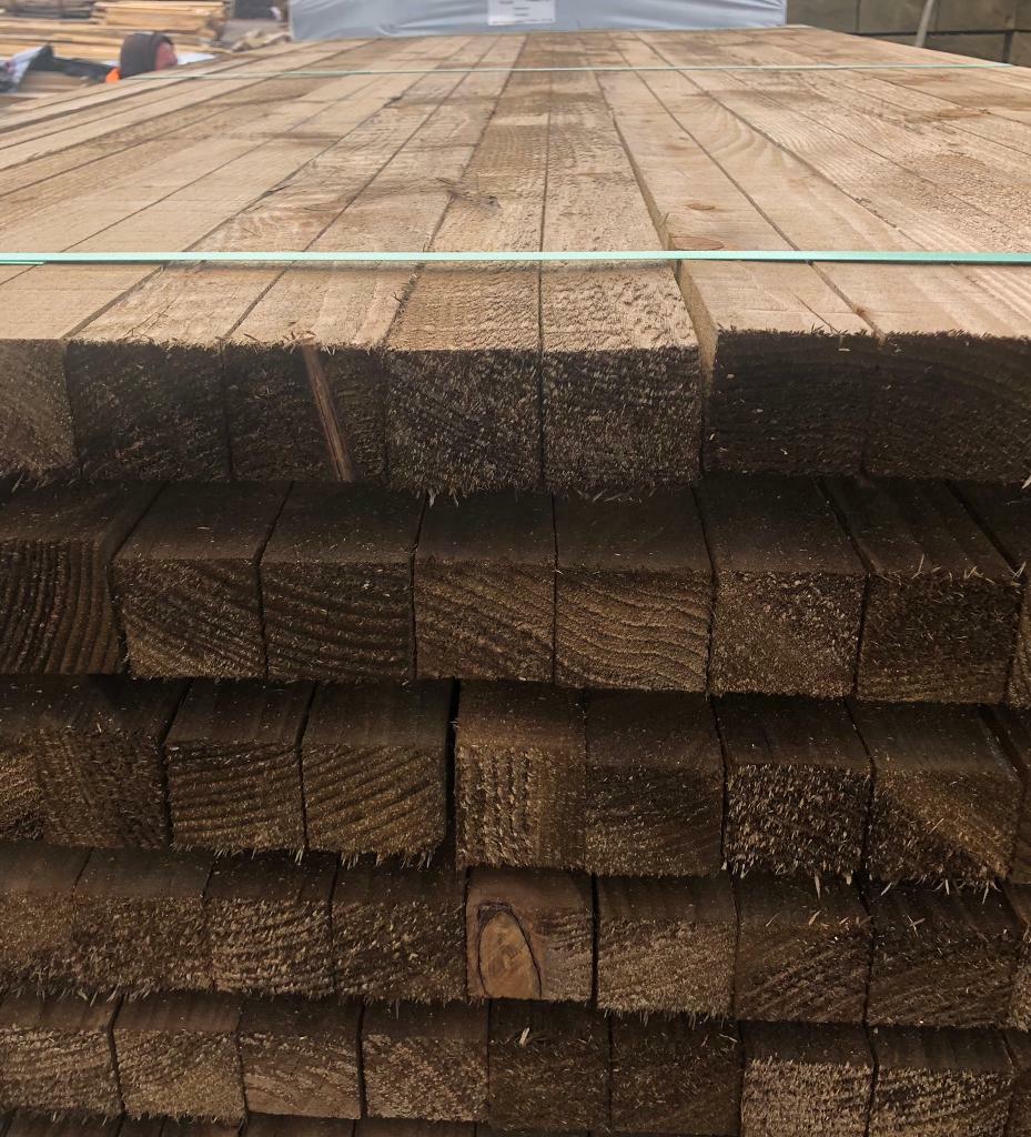 Wooden planks, 2x2, Wood, Timber, posts Treated, Various lengths in