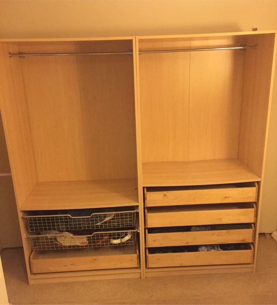Ikea Pax Wardrobes 100cm X2 In Livingston West Lothian Gumtree
