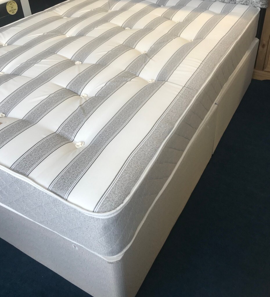 Kingsize Bed 5ft Divan Base And Mattress Brand New in Redditch
