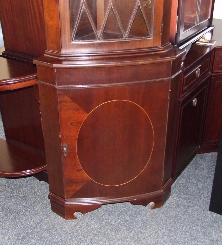 Dark wood corner unit (no shelves) in Consett, County Durham Gumtree