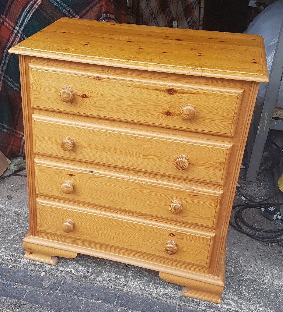 Solid Pine Wood Chest Of Drawers | in Brentford, London ...