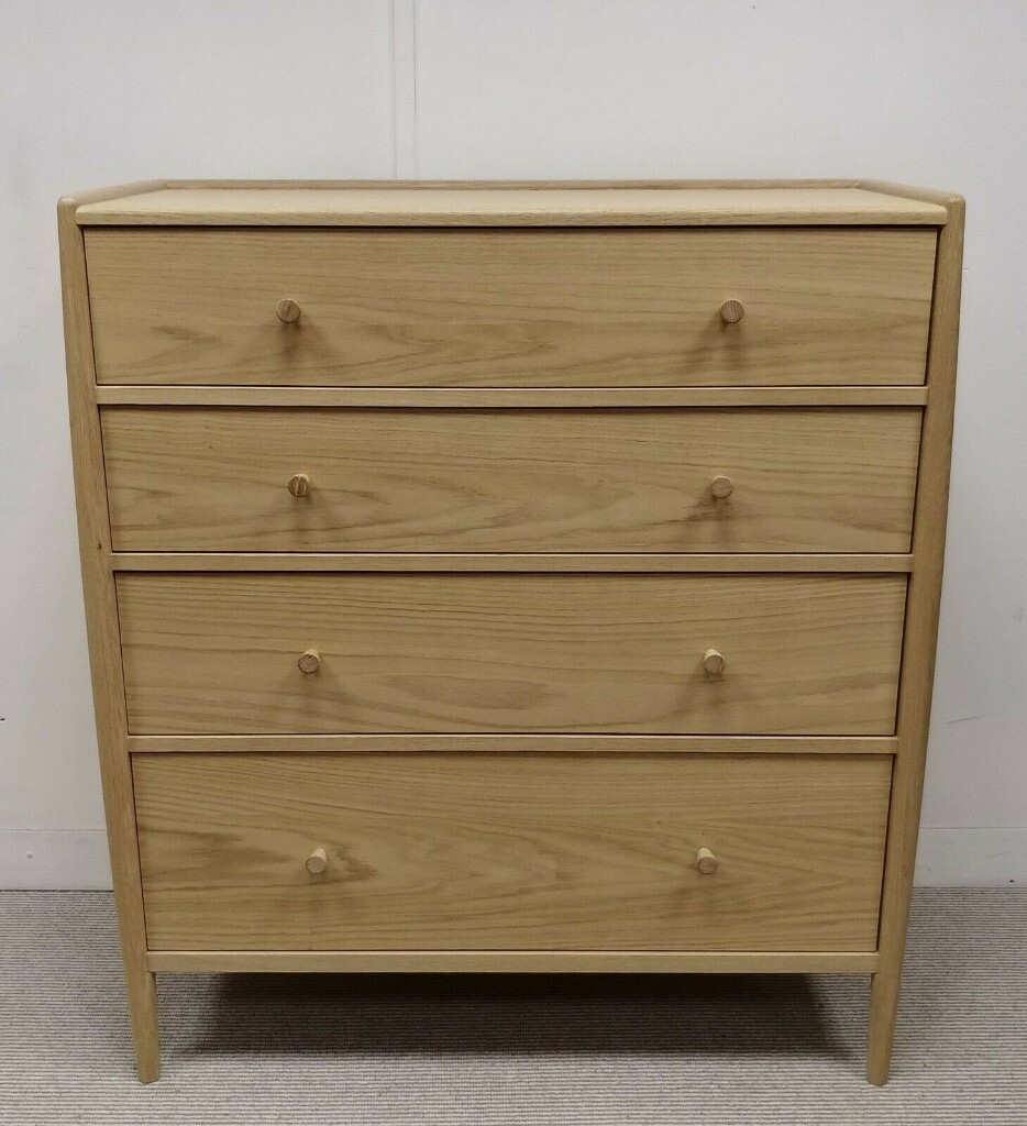 Ercol For John Lewis Shalstone 4 Drawer Chest In Bury