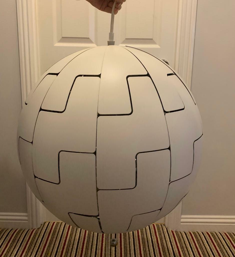 IKEA White Pendant light shade (Death Star) 52cm in York, North