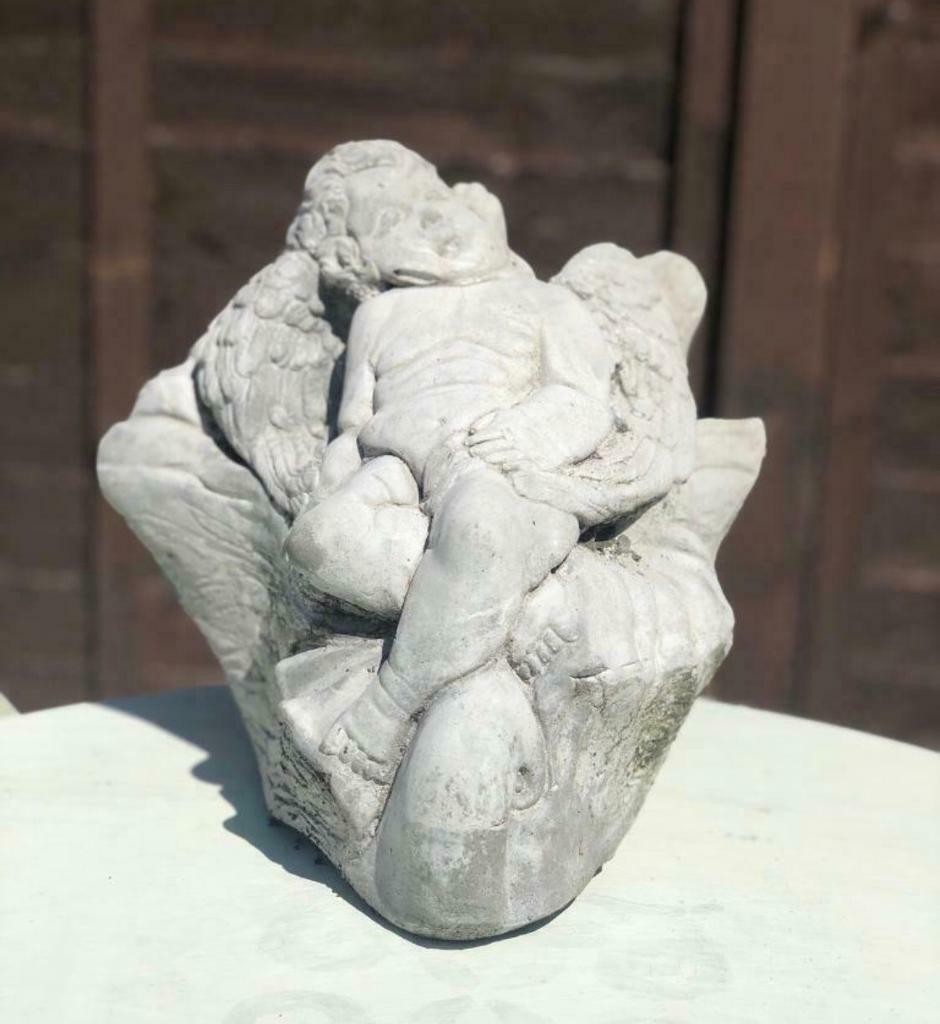 Large Cherub Heavy Garden Statue Ornament Stone Whitefield in Whitefield, Manchester Gumtree
