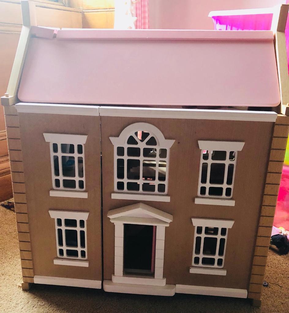 John Lewis & Partners Leckford House Wooden Doll's House. in Newlands