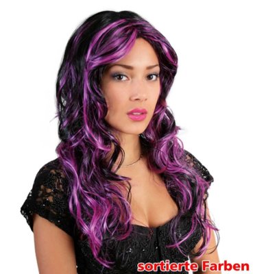 Langhaarperücke Perücke Funny Michiru Wig Locken Anime Cosplay Gothic 123568913