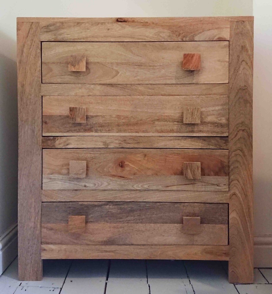 'Mantis Light' Solid Mango Wood Chest of Drawers in Wrexham Gumtree