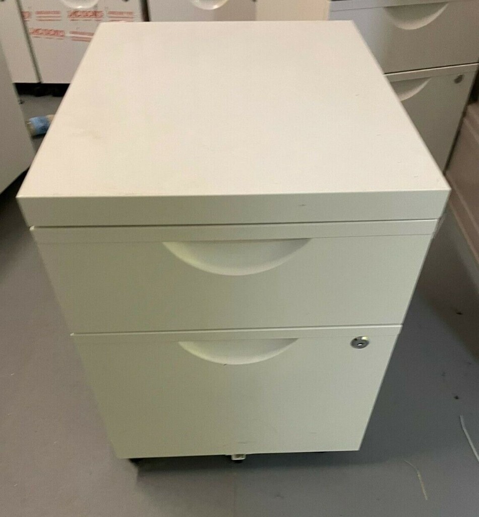 IKEA ERIK office home white filing with 2 drawers unit in