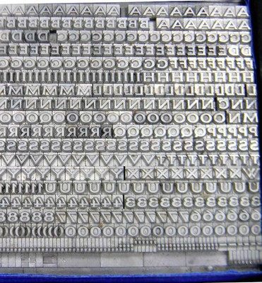 Alphabets Metal Letterpress Print Type Import  ta 10pt Largo Bold  MM32  4#