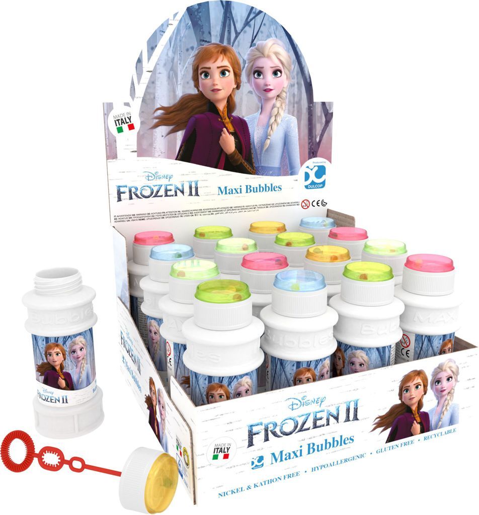 Bolle Di Sapone Frozen II Confezione 16 Pz Flacone Maxi Gadget Party sar