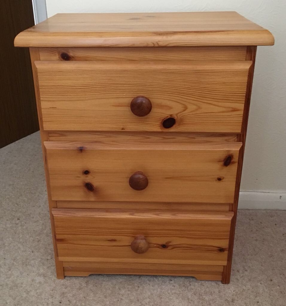 Pine bedside table in Bookham, Surrey Gumtree