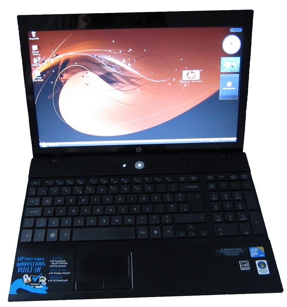 HP laptop probook 4510s with 2GHz Intel core due processer, 2GB Ram and