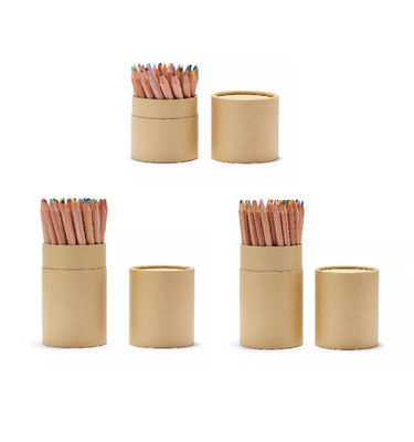 Matita MUJI con tubo di carta Moma albero in legno naturale 36-60 colori...