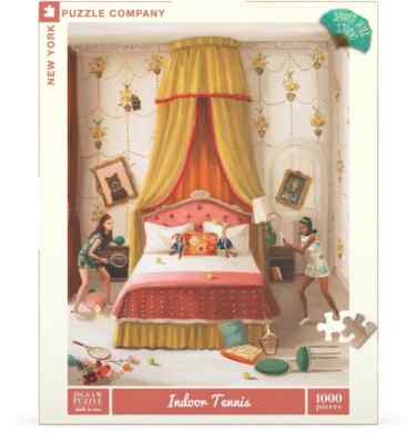 Indoor Tennis 1000 Piece Jigsaw Puzzle NYPC New