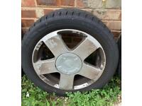 Ford Fiesta Mk5/6 Alloy Wheels and Tyres (x2)