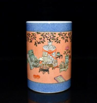 ローズファミリー A Pair Of Famille Rose Porcelain Handdrawn Children Playing