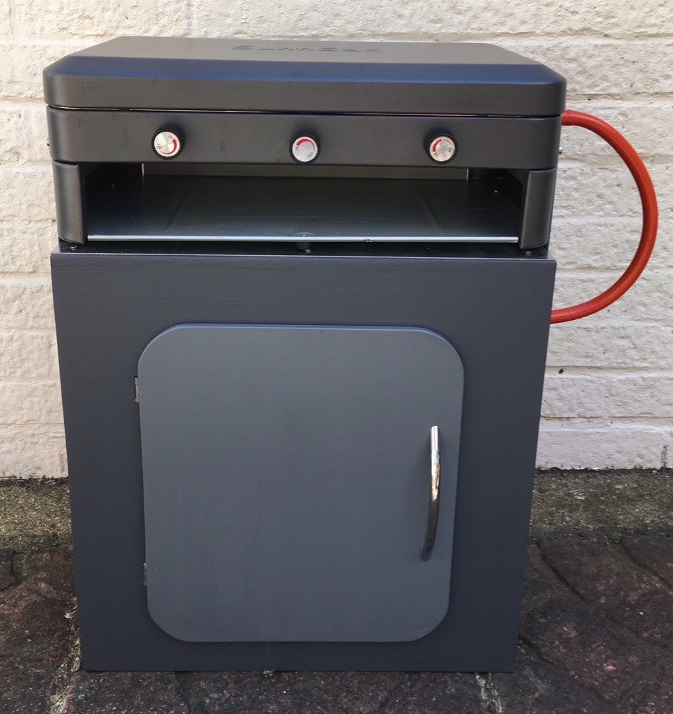 Campervan / Camping 2 Ring Cooker Pod Inc Full Gas Bottle in