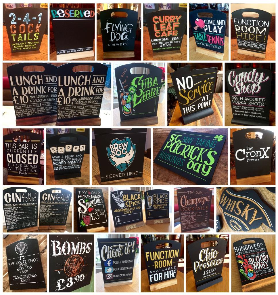 Chalkboard Artist - Blackboard Designer - Signwriter - Sign writer ...