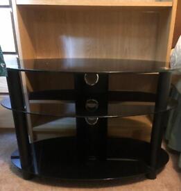 image for TV Stand - smoked glass.  FREE