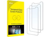 JETech Screen Protector for iPhone 11 and iPhone XR, 6.1-Inch, Tempered Glass Film, 3-Pack