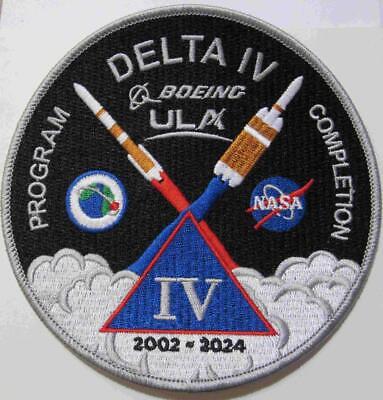 DELTA IV PROGRAM COMPLETION COMMEMORATIVE PATCH USAF USSF BOEING ULA 2002 - 2024