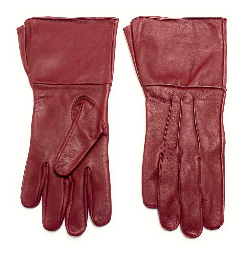 手袋 BRUNELLO CUCINELLI LONG GLOVES Long gloves for Woman in Burgundy | Brunello Cucinelli