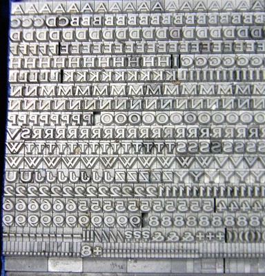 Alphabets Metal Letterpress Print Type Import  ta 10pt Largo Bold  MM32  4#