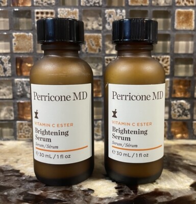 Bundle 2 Perricone MD Vitamin C Ester Brightening Serum - 1 oz each Full Size