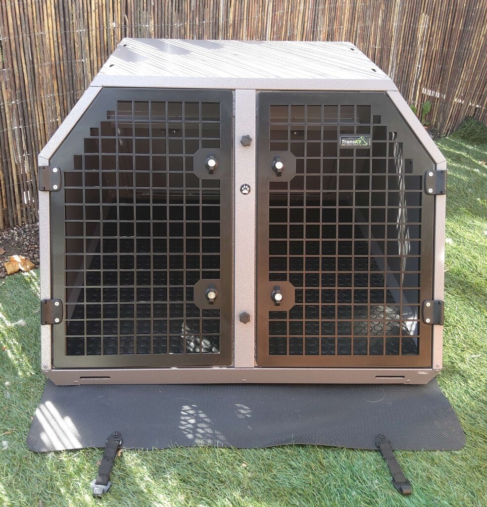 Trans K9 (B3) Transport double dog cage / crate (Lockable & Crash
