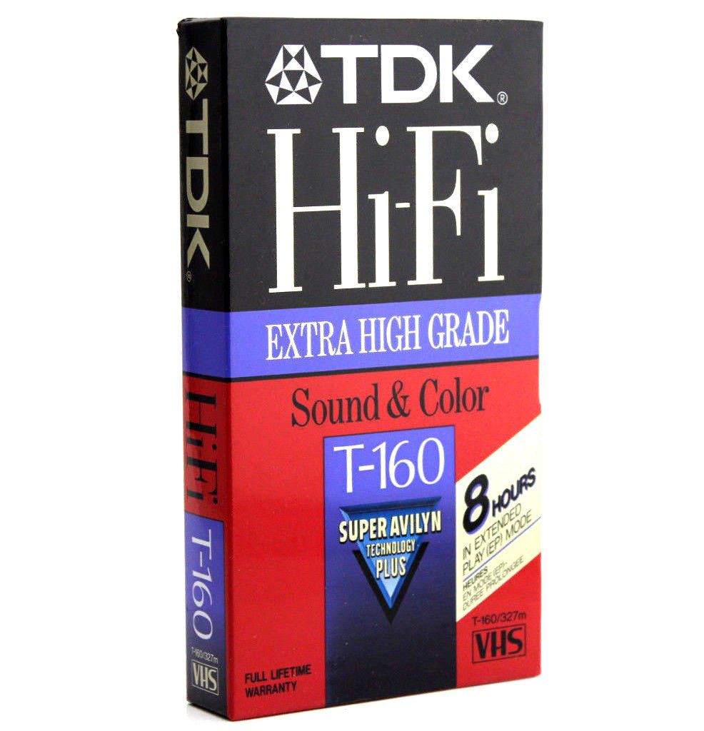 Câmera Filmadora VHS TDK Fitas e discos