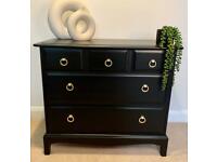 Stag Minstrel Chest of 5 Drawers in Black - Courier 🚚 