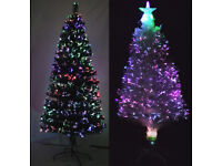 New Green 3ft (90cm) Fibre Optic Artificial Christmas Tree Xmas Decoration Flashing Star