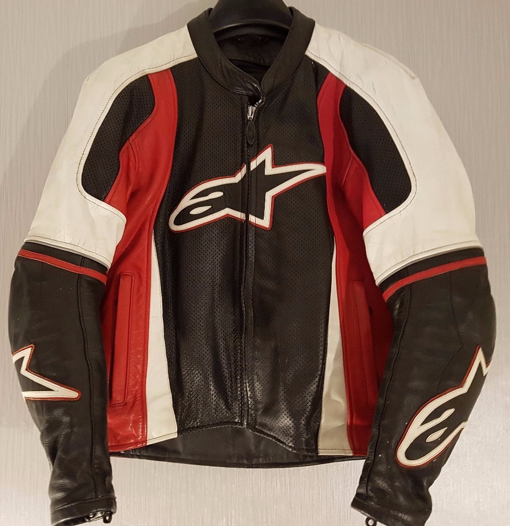 Postage Available *Alpinestars Stunt 2 *Leather Motorcycle Jacket