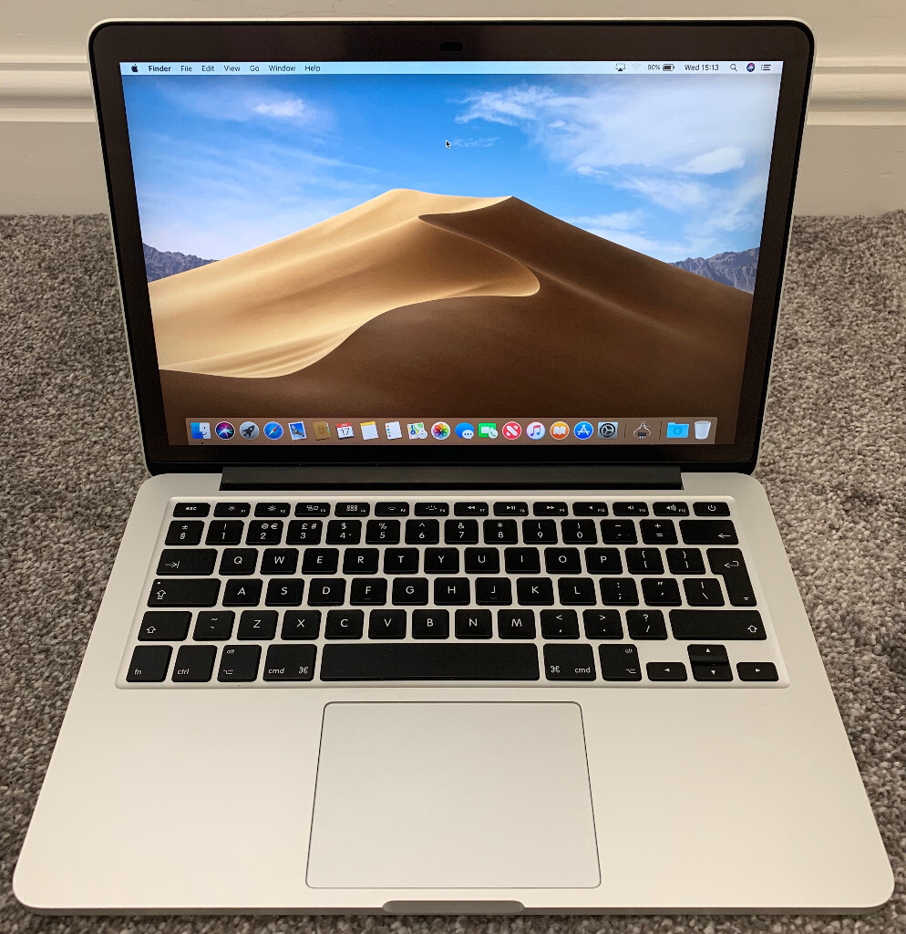 APPLE MACBOOK PRO 13 RETINA LATE 2013 I5 2.4GHZ 8GB RAM 256GB SSD INTEL