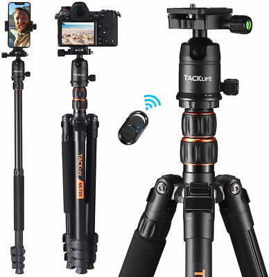 TACKLIFE 77 Inch Tripod With Monopod, Suitable For Smartphone And DSLR Camera -M