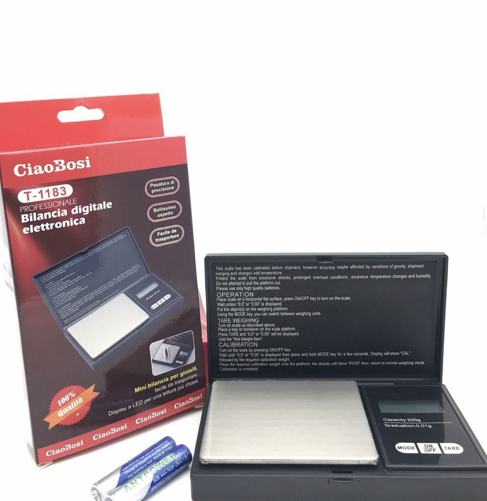 Bilancia Bilancino Di Precisione Pesa Oro Gioielli fino a 200g T-1183 linq