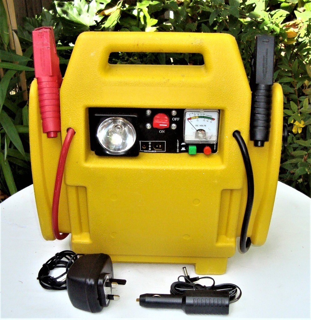 12v Portable Car Jump Starter Air Compressor Battery Start